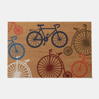 Farbenfrohe Fahrräder Doormat | Alkoholische Doorm Fußmatte