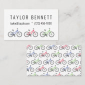 Farbenfrohe Fahrräder für den Business Calling Car Visitenkarte (Vorne/Hinten)