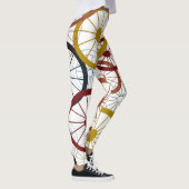 Farbenfrohe Fahrradräder Leggings (Rechts)