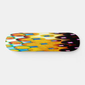 Farbenfrohe Faint Globe Skateboard (Horizontal)