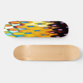 Farbenfrohe Faint Globe Skateboard (Horizontal)