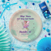 Farbenfrohe Fairy Birthday Pappteller (Party)