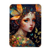 Farbenfrohe Fairy Butterfells Fantasy Art Magnet (Vertikal)
