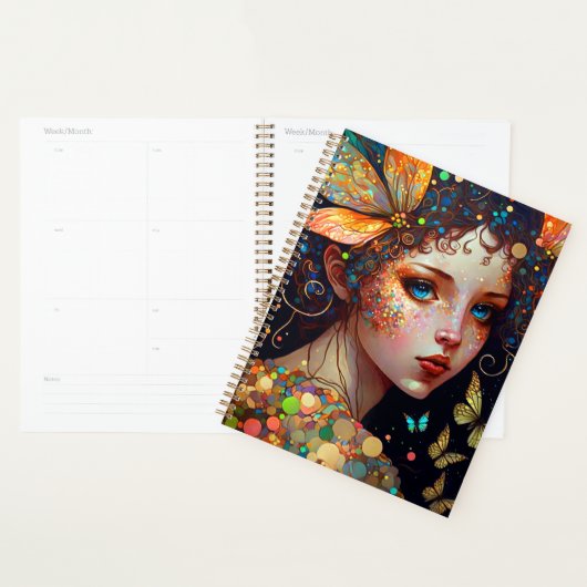 Farbenfrohe Fairy Butterfells Fantasy Art Planer (Anzeige)