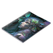 Farbenfrohe Fairy Fantasy Art Notebook Notizblock (Linke Seite)