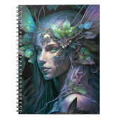 Farbenfrohe Fairy Fantasy Art Notebook Notizblock (Vorderseite)