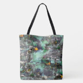 Farbenfrohe Fake-Gestein dominiert minzgrün bis gr Tasche (Rückseite)