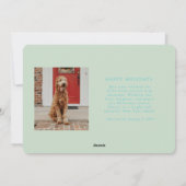 Farbenfrohe FALALA Weihnachtskarte Feiertagskarte (Rückseite)