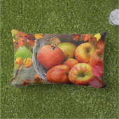 Farbenfrohe Fall Apple Basket Kissen Für Draußen (Gras)
