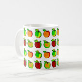 Farbenfrohe Fall Apple Muster Niedliche Geschenke Kaffeetasse (Vorderseite Links)