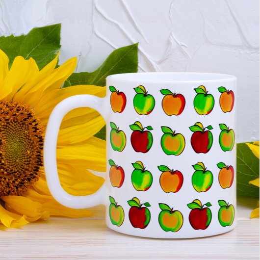 Farbenfrohe Fall Apple Muster Niedliche Geschenke Kaffeetasse