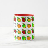 Farbenfrohe Fall Apple Muster Niedliche Geschenke  Tasse (Zentrum)