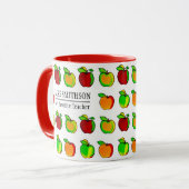 Farbenfrohe Fall Apple Muster Niedliche Geschenke  Tasse (Vorderseite Links)