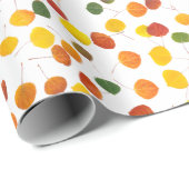 Farbenfrohe Fall Aspen Blätter Jeden Anlaß Geschenkpapier (Rolleneckpunkt)