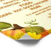 Farbenfrohe FALL FESTIVAL Flyer Werbung Poster (Ecke)