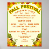 Farbenfrohe FALL FESTIVAL Flyer Werbung Poster (Vorne)