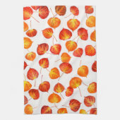 Farbenfrohe Fall Quaking Aspen Blätter Papier Napk Geschirrtuch (Vertikal)