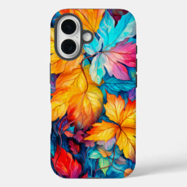 Farbenfrohe Fallböden iPhone 16 Hülle