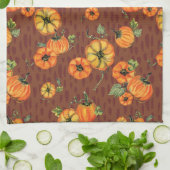 Farbenfrohe Fallpumpen Orange/Rost Geschirrtuch (Gefaltet)