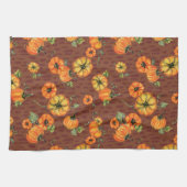 Farbenfrohe Fallpumpen Orange/Rost Geschirrtuch (Horizontal)