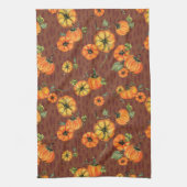 Farbenfrohe Fallpumpen Orange/Rost Geschirrtuch (Vertikal)