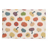 Farbenfrohe Fallpumpen Rustikaler Erntedank Vintag Kissenbezug (Rückseite)