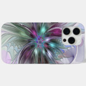 Farbenfrohe Fantasie Abstrakt Modernes Fraktal Blu Case-Mate iPhone Hülle (Rückseite (Horizontal))