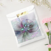 Farbenfrohe Fantasie Abstrakt Modernes Fraktal Blu Geschenktütchen (Versiegelt)