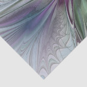 Farbenfrohe Fantasie Abstrakt Modernes Fraktal Blu Seidenpapier (Detail)