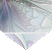 Farbenfrohe Fantasie Abstrakt Modernes Fraktal Blu Tischdecke (Schrägansicht)