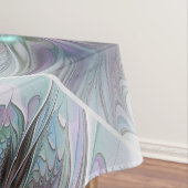 Farbenfrohe Fantasie Abstrakt Modernes Fraktal Blu Tischdecke (Beispiel)
