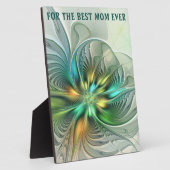 Farbenfrohe Fantasie Abstrakte Blume Fraktal Beste Fotoplatte (Seite)