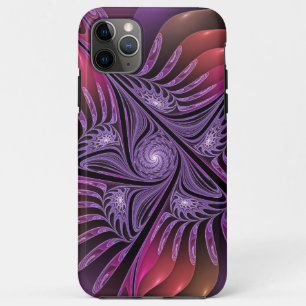 Farbenfrohe Fantasie Abstrakte Trippy Lila Fraktal Case-Mate iPhone Hülle