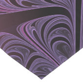 Farbenfrohe Fantasie Abstrakte Trippy Lila Fraktal Kurzer Tischläufer (Ecke)