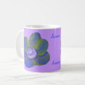 Farbenfrohe Fantasie Anemone Tasse (Vorderseite Links)