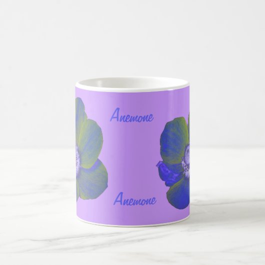 Farbenfrohe Fantasie Anemone Tasse (Mittel)