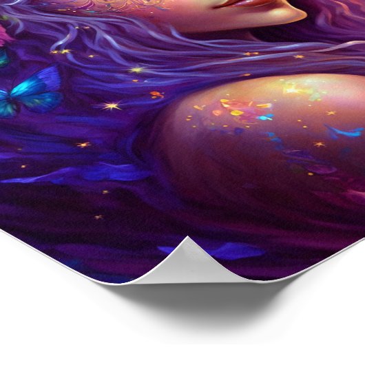 Farbenfrohe Fantasie Art Poster (Ecke)