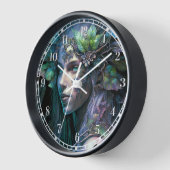 Farbenfrohe Fantasie Art Uhr (Winkel)