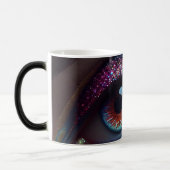 Farbenfrohe Fantasie Hübscher Glitzer Augen geschl Verwandlungstasse (Links)
