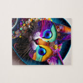 Farbenfrohe Fantasie Kat 8" X 10" Puzzle (Horizontal)