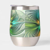 Farbenfrohe Fantasie Moderne Abstrakte Blume Frakt (Rechts)