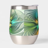 Farbenfrohe Fantasie Moderne Abstrakte Blume Frakt (Links)