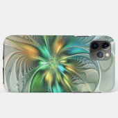Farbenfrohe Fantasie Moderne Abstrakte Blume Frakt Case-Mate iPhone Hülle (Rückseite (Horizontal))
