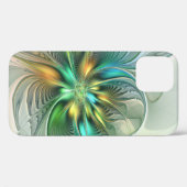 Farbenfrohe Fantasie Moderne Abstrakte Blume Frakt Case-Mate iPhone Hülle (Rückseite (Horizontal))