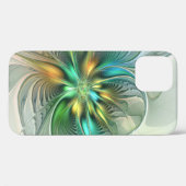 Farbenfrohe Fantasie Moderne Abstrakte Blume Frakt Case-Mate iPhone Hülle (Rückseite (Horizontal))