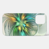 Farbenfrohe Fantasie Moderne Abstrakte Blume Frakt Case-Mate iPhone Hülle (Rückseite (Horizontal))
