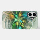 Farbenfrohe Fantasie Moderne Abstrakte Blume Frakt Case-Mate iPhone Hülle (Rückseite (Horizontal))