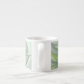 Farbenfrohe Fantasie Moderne Abstrakte Blume Frakt Espressotasse (Rückseite)