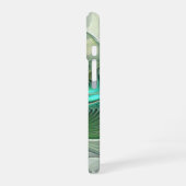 Farbenfrohe Fantasie Moderne Abstrakte Blume Frakt iPhone 16 Hülle (Linke Seite)