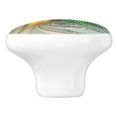 Farbenfrohe Fantasie Moderne Abstrakte Blume Frakt Keramikknauf (Seitenansicht)